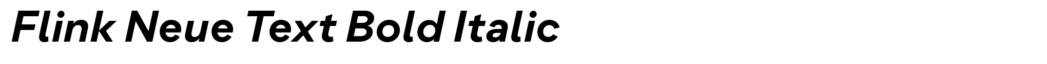 Flink Neue Text Bold Italic image